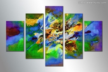 抽象畫 拼畫 套畫