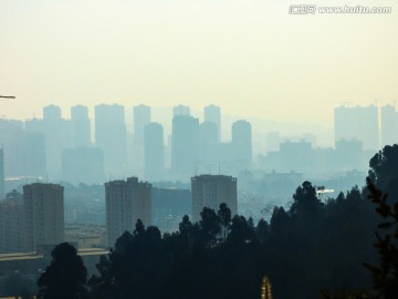 雾霾城市