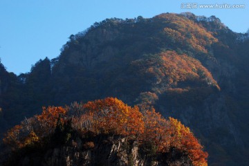 关门山 山峰 植被 秋景 秋色