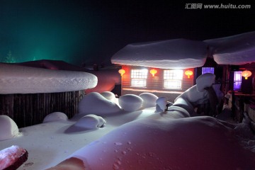 雪乡夜景