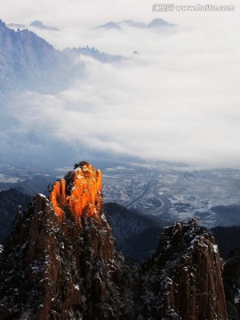 黄山冬雪 遥望太平