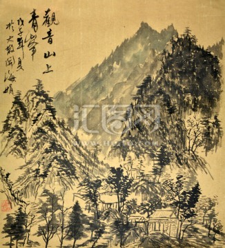 装饰画 国画山水