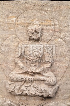 隆兴寺历史遗留浮雕石雕