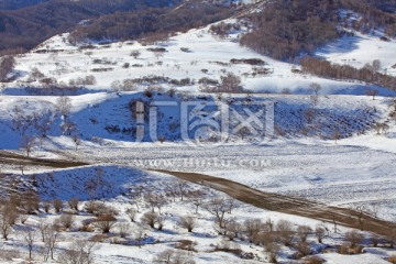 坝上草原雪景