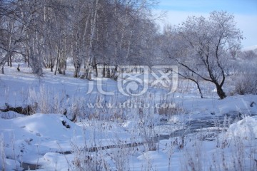 坝上草原雪景