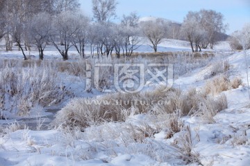 坝上草原雪景