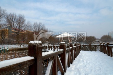 园林雪景