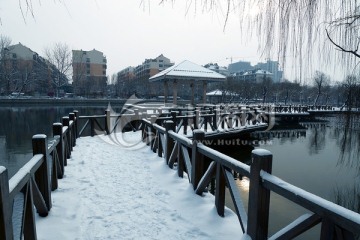 园林雪景