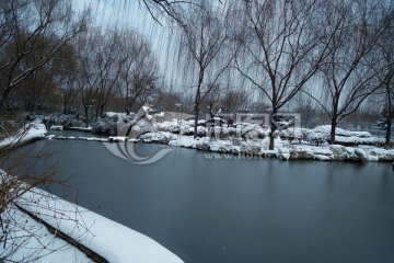 雪后园林景观