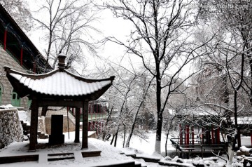 五泉山雪景