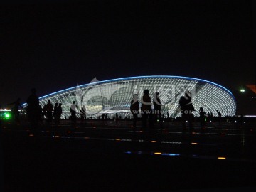 天津自然博物馆夜景