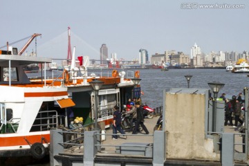 上海 外滩 浦江 港口 现代