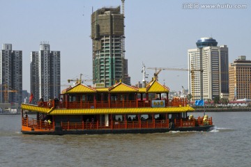 上海 外滩 浦江 港口 现代