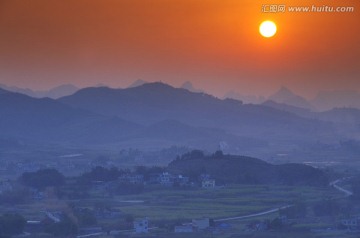 乡村夕阳