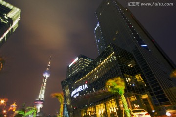 上海 陆家嘴 夜景 高层建筑