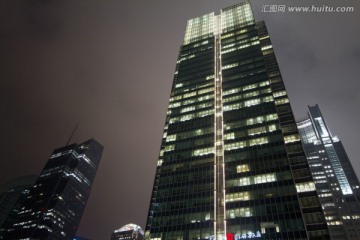 上海 陆家嘴 夜景 高层建筑