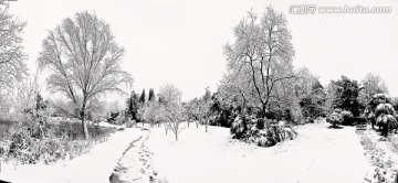 雪景园林