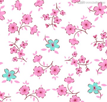 青花瓦小花 碎花