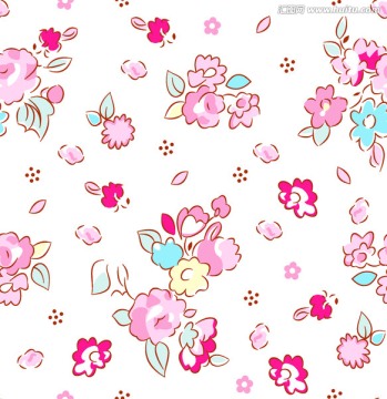青花瓦小花 碎花