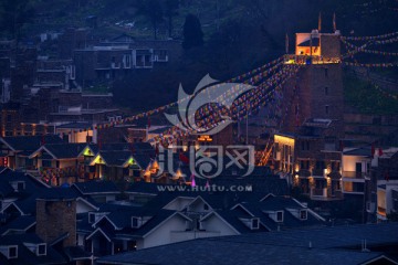 汶川映秀新城夜景