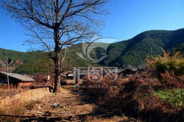 丽江泸沽湖村庄高清图