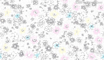 青花瓦小花 碎花