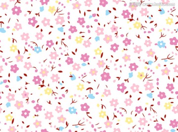 青花瓦小花 碎花