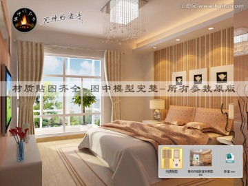 現(xiàn)代簡(jiǎn)約臥室效果圖