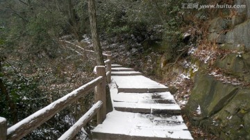 中国四川 九寨沟 原生态 雪景