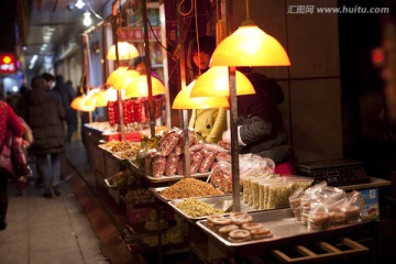 南京夫子庙 商业街 游园 夜景