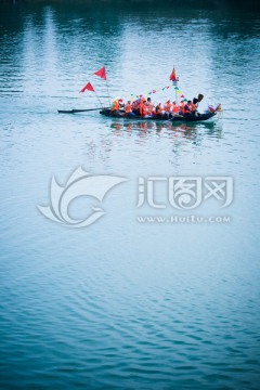 秋浦河端午赛龙舟