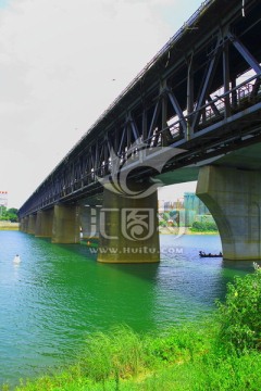 衡阳湘江大桥 衡阳地标 河流