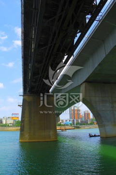 衡阳湘江大桥 衡阳地标 河流