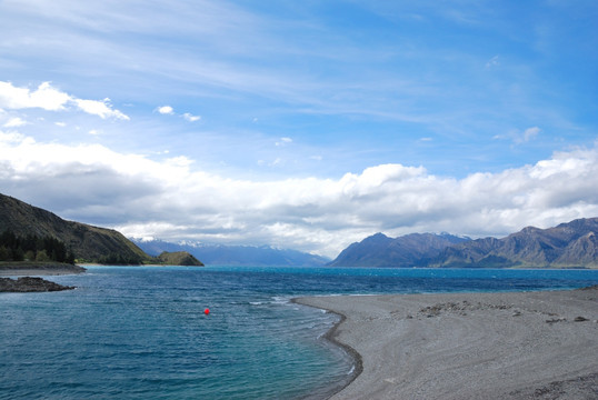 新西兰哈威亚湖区风景