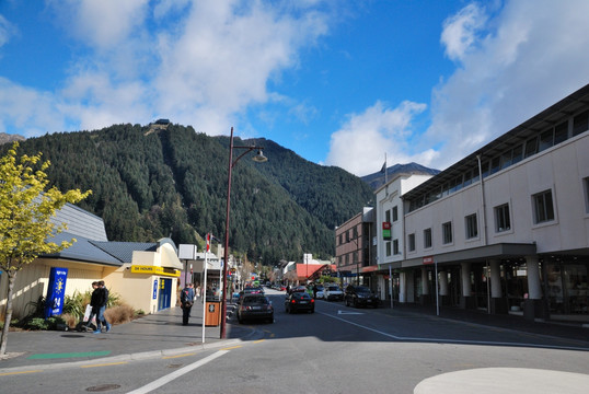 新西兰皇后镇街景