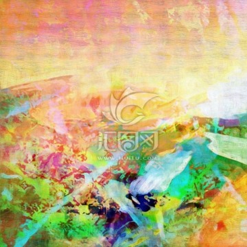 抽象油畫