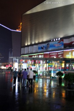 上海 五角场 商业区 步行街