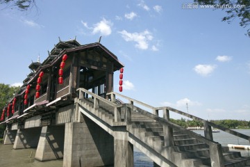 上海 淀山湖 休闲场所 拱桥