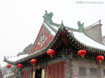 古建筑雪景