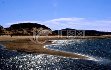 内蒙古多伦西山湾沙岛风景