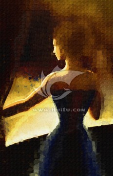 抽象畫 人體藝術 人體油畫