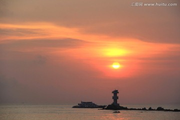 海上日落