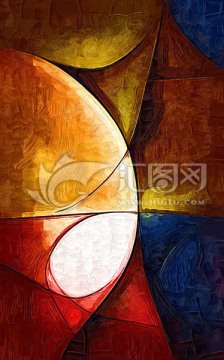 抽象裝飾畫 歐式復(fù)古抽象畫
