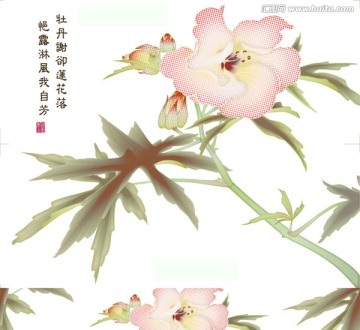 腰線花片一花獨艷