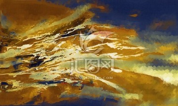 抽象油畫