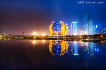 杭州钱江新城夜景