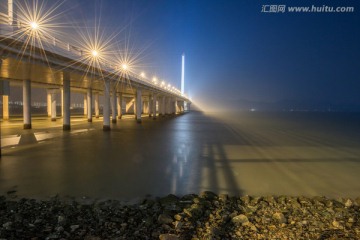 深圳湾大桥夜景