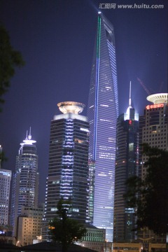 上海 浦东 现代建筑 夜景