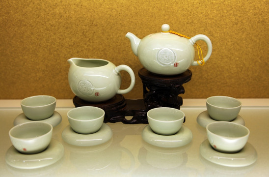 陶瓷茶具摆设