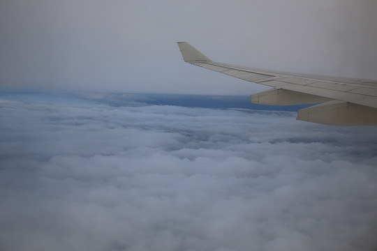 飞机上拍摄的云海